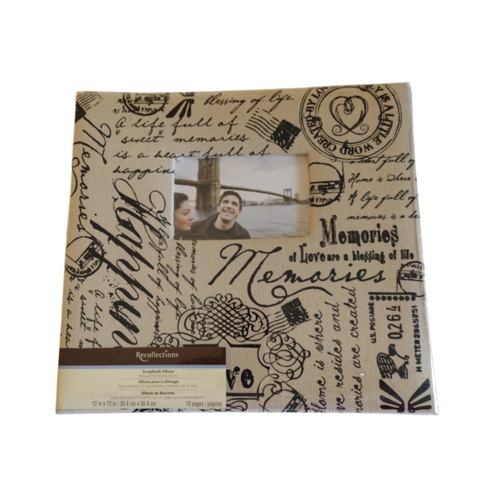 New Recollections Memory Photo Frames Scrapbook‎ Album 12x12 Travel Vacation